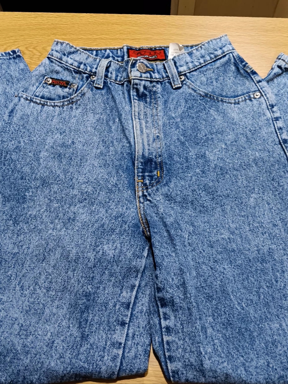 Vintage 80s Sasson Stone Washed Blue Jeans Size 8